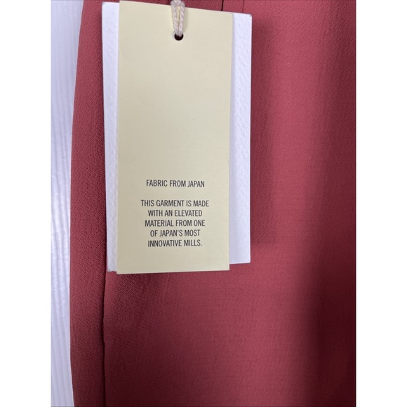 Aritzia Wilfred NWT Tie Front Pants Warm Sienna Red Rouge Sienna Chaud Women's 4 - Picture 6 of 11